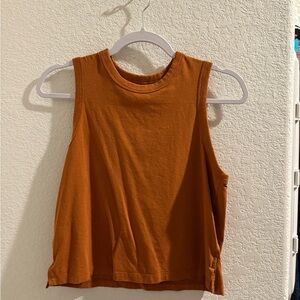 Lululemon cotton Orange tank Top